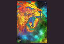 Load image into Gallery viewer, Lion Space Tapestry &quot;Lion Space&quot;