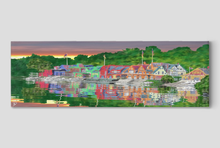 Load image into Gallery viewer, Boathouse Row Panoramic Canvas Print