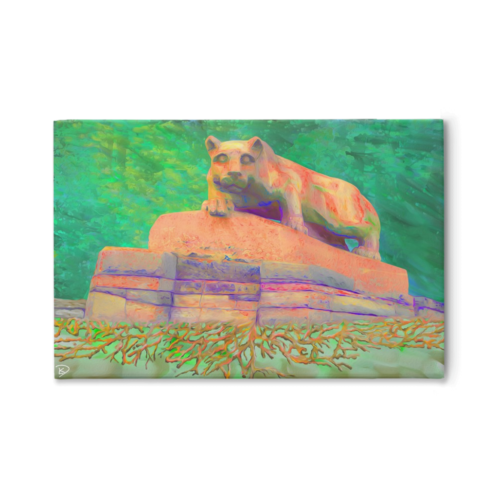 Nittany Lion Statue Canvas Print 
