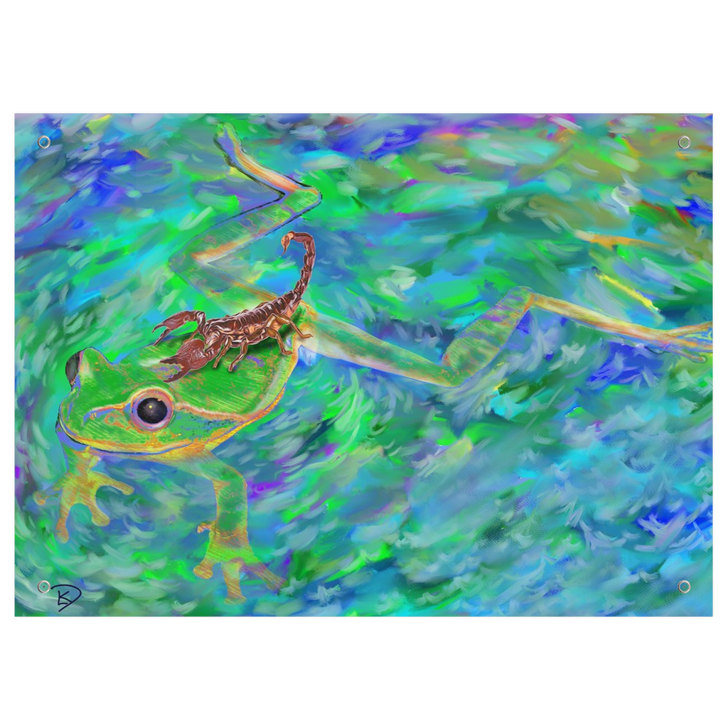 Frog Wall Tapestry 