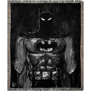 Batman Animated Woven Blanket "I Am The Night"