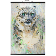Load image into Gallery viewer, Snow Leopard Hanging Canvas Print &quot;Tip Of The Spear&quot;
