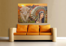 Load image into Gallery viewer, White Buffalo Canvas Print &quot;White Buffalo&quot;