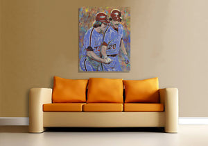 Phillies Canvas Print "Charlie Hustle and Iron Mike"