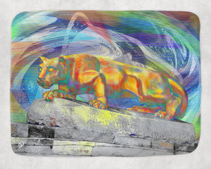 Lion Statue Throw Blanket "Nittany Lion Statue"