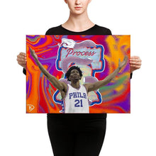 Load image into Gallery viewer, Joel Embiid Canvas Print &quot;The Process&quot;