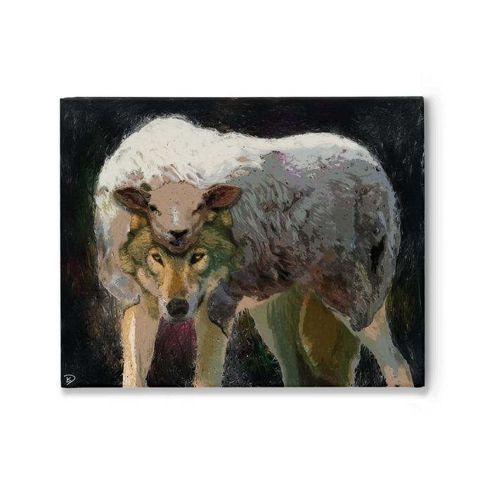 Wolf Sheeps Clothing Canvas Print 