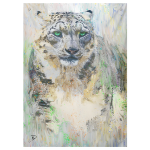 Snow Leopard Wall Tapestry "Tip Of The Spear"