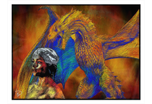 Load image into Gallery viewer, Dragon Throw Blanket &quot;Dragon Thrones&quot;