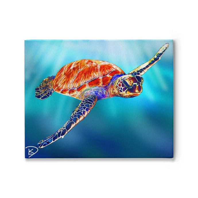 Sea Turtle Canvas Print 