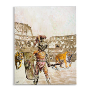 Man In The Arena Canvas Print