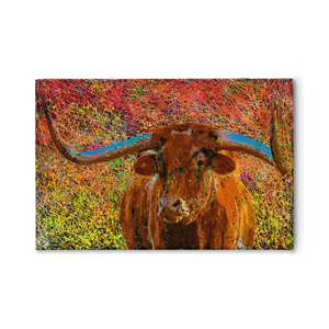 Texas Longhorn Canvas Print "Texas"