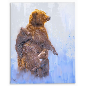 Grizzly Bear Canvas Print "Mama Bear"