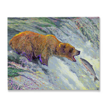 Load image into Gallery viewer, Grizzly Bear Canvas Print &quot;I Am Montana&quot;