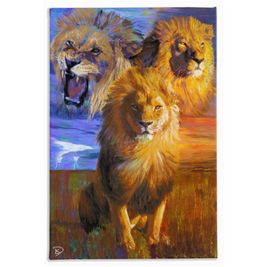 Lion Canvas Print "Spiritual War"