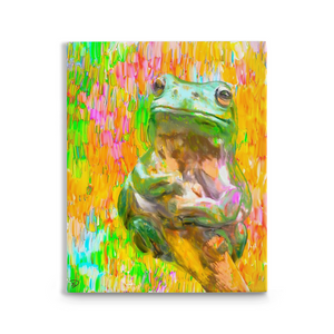 Peace Frog Canvas Print