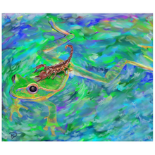 Load image into Gallery viewer, Frog Wall Tapestry &quot;Scorpion and the Frog&quot;