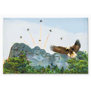 Blue Angels Canvas Print "Rock, Flag, and Eagle"