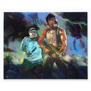 Danny Devito Rambo Canvas Print "They Drew First Blood"