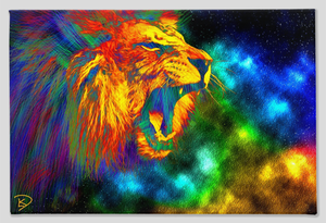 Lion Space Canvas Print "Lion Space"