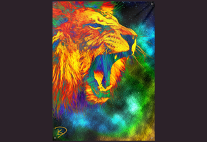 Lion Space Tapestry "Lion Space"