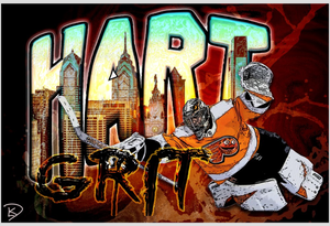 Carter Hart Poster "Grit + Hart"
