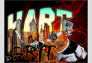 Carter Hart Poster "Grit + Hart"
