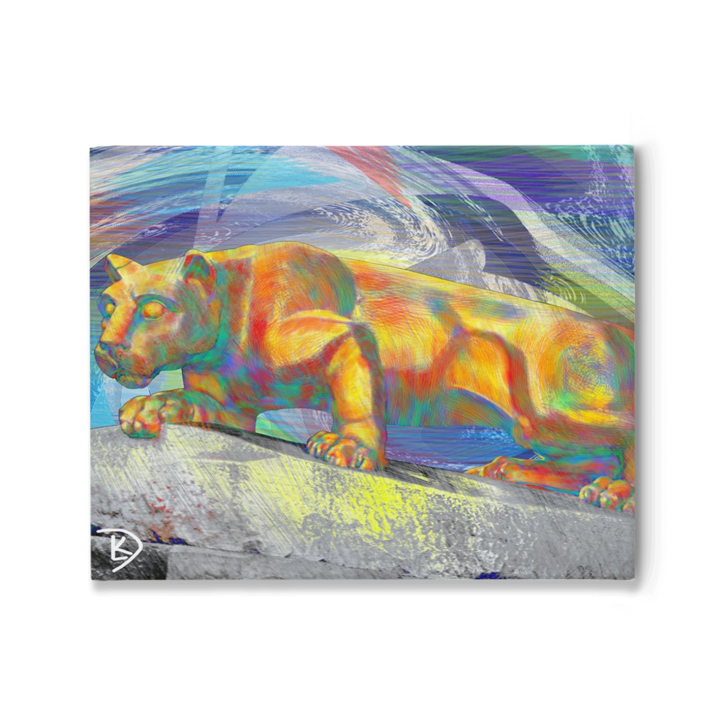 Lion Statue Canvas Print 