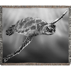 Sea Turtle Woven Blanket "Sea Turtle"