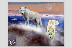 Wolf Canvas Print "Arctic Wolves"
