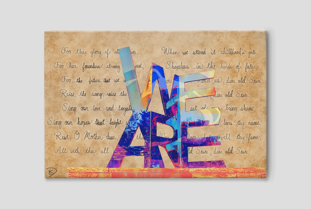 We Are Statue Canvas Print