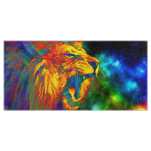 Load image into Gallery viewer, Abstract Lion Beach Towel &quot;Lion Space&quot;