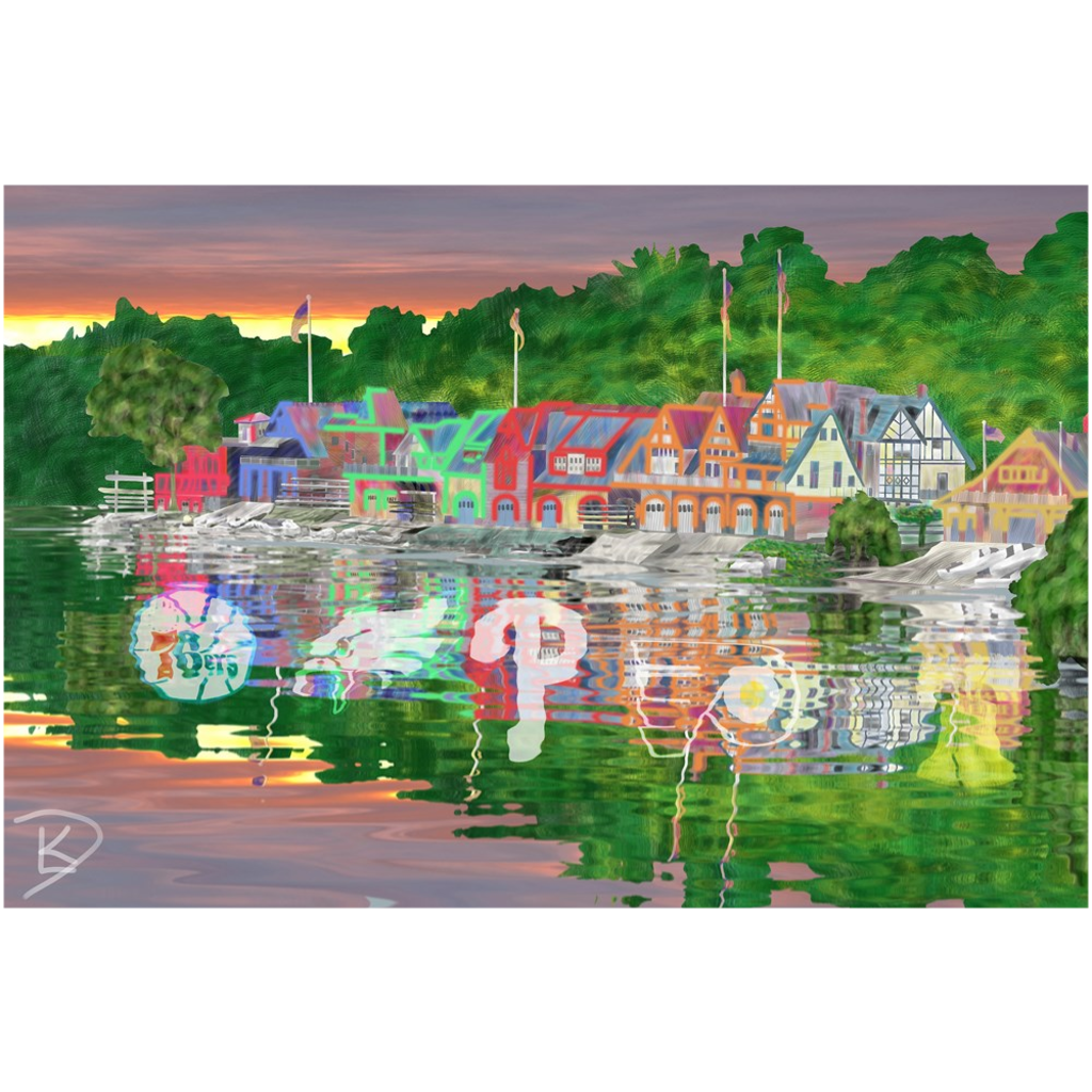 Boathouse Row Poster 