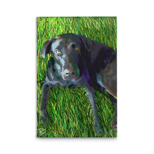 Load image into Gallery viewer, Black Lab Dog Canvas Print