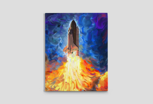 Space Shuttle Canvas Print "Blast Off"