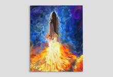 Load image into Gallery viewer, Space Shuttle Canvas Print &quot;Blast Off&quot;