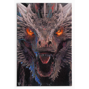Dragon Canvas Print "Eyes of Fire"