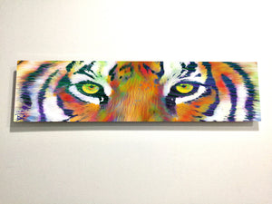 Tiger Eye Aluminum Print "Tiger Eyes"