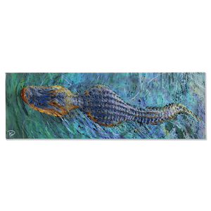 Crocodile Canvas Print "The Swamp"