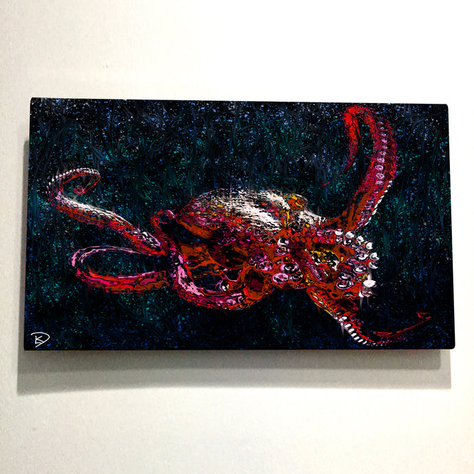 Octopus Aluminum Print Octopus Wall Art 