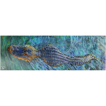 Load image into Gallery viewer, Crocodile Aluminum Print &quot;The Swamp&quot;