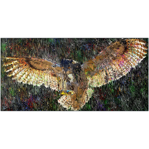 Eurasian Eagle Owl Aluminum Print "Fate"