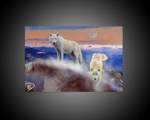 Load image into Gallery viewer, Wolf Canvas Print &quot;Arctic Wolves&quot;