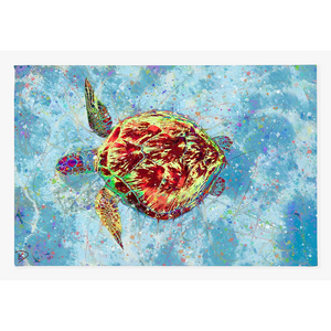 Sea Turtle Canvas Print "Sea Wisdom"