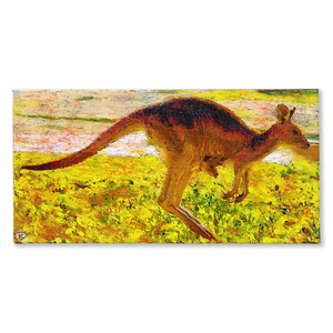 Kangaroo Canvas Print "Outback Tribe"