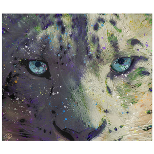 Snow Leopard Wall Tapestry "Enjoy The Silence"