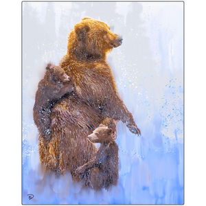 Grizzly Bear Aluminum Print "Mama Bear"