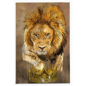 Lion Canvas Print "Protect The Crown"