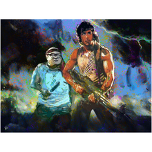 Load image into Gallery viewer, Danny Devito Rambo Poster&quot;They Drew First Blood&quot;
