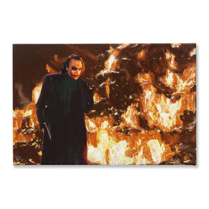 Joker Canvas Print "Everything Burns"